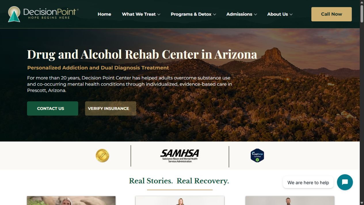 Decision Point Center homepage